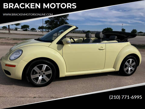 2006 Volkswagen New Beetle Convertible for sale at BRACKEN MOTORS in San Antonio TX