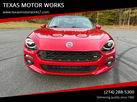 2017 FIAT 124 Spider for sale at TEXAS MOTOR WORKS in Arlington TX