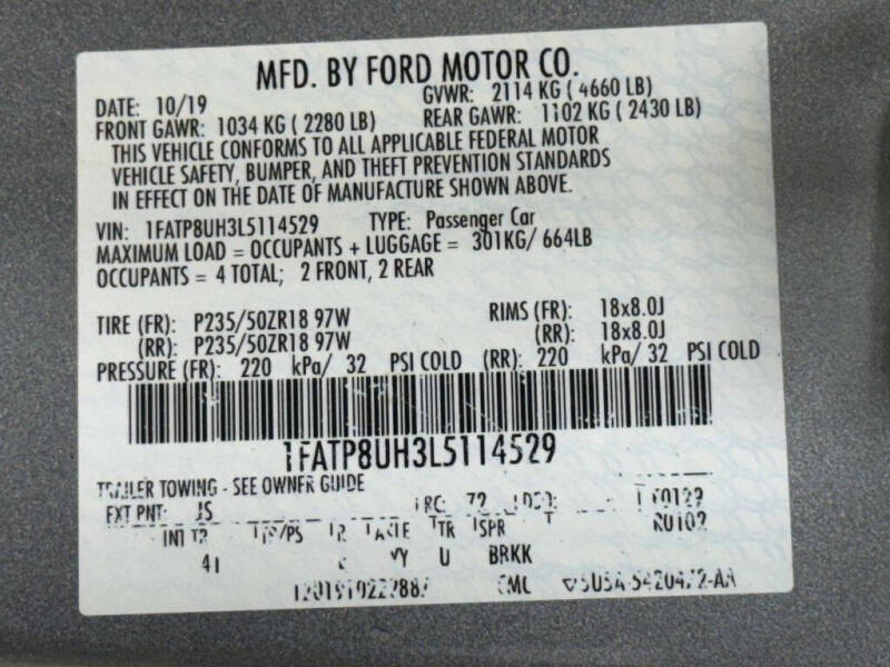 2020 Ford Mustang