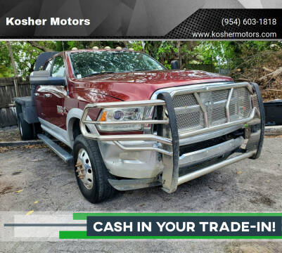 2016 RAM 3500 for sale at Kosher Motors in Hollywood FL