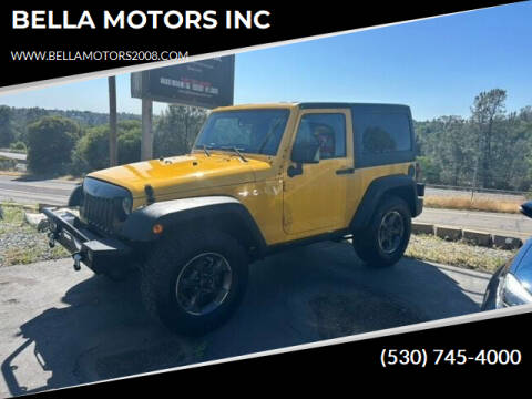 2015 Jeep Wrangler for sale at BELLA MOTORS INC in Auburn CA