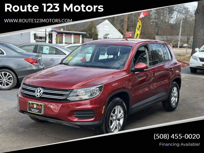 2012 Volkswagen Tiguan for sale at Route 123 Motors in Norton MA