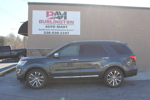 2017 Ford Explorer for sale at Burlington Auto Mart in Burlington NC