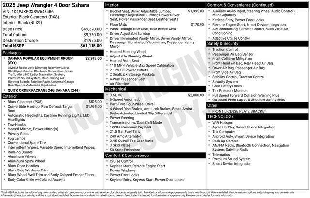 2025 Jeep Wrangler Sahara