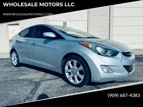 2012 Hyundai Elantra for sale at WHOLESALE MOTORS LLC in Riverside CA