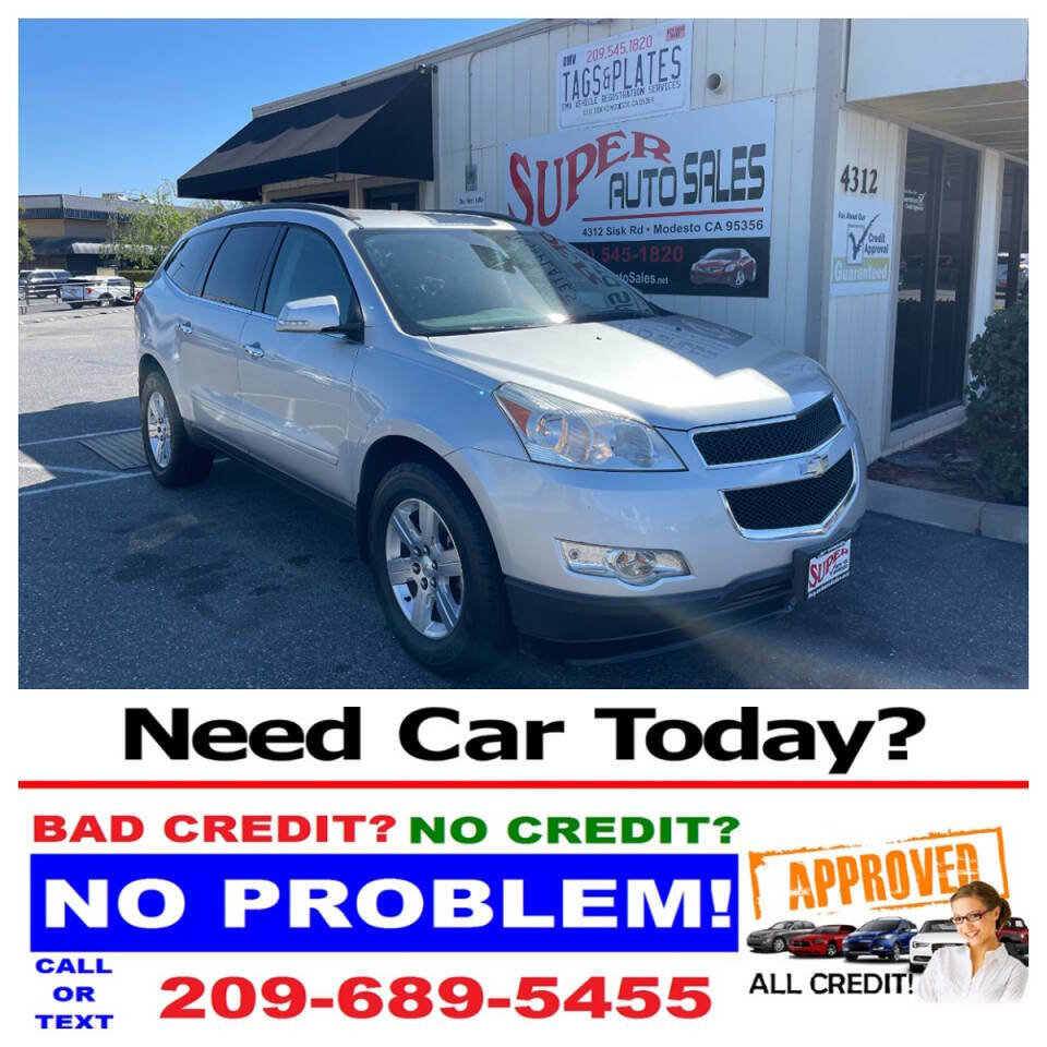 2012 Chevrolet Traverse for sale at Super Auto Sales Modesto in Modesto, CA