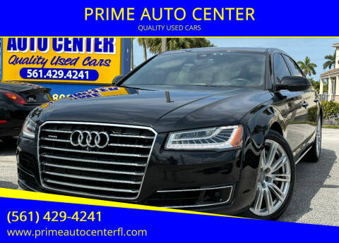 2016 Audi A8 L for sale at PRIME AUTO CENTER in Palm Springs FL