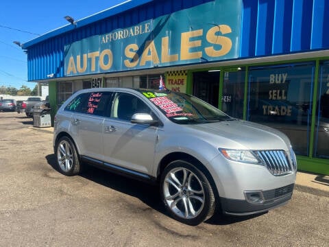 2013 Lincoln MKX for sale at Affordable Auto Sales of Michigan in Pontiac MI