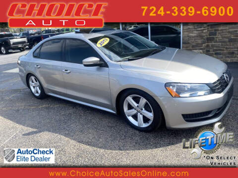 2013 Volkswagen Passat for sale at CHOICE AUTO SALES in Murrysville PA