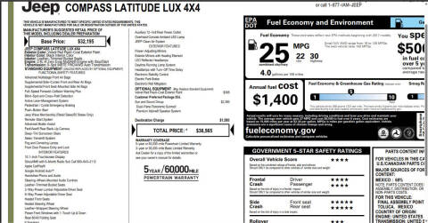 2022 Jeep Compass Latitude Lux