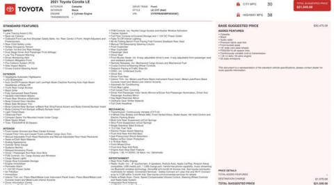 2021 Toyota Corolla LE