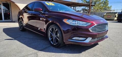 2018 Ford Fusion for sale at FRANCIA MOTORS in El Paso TX