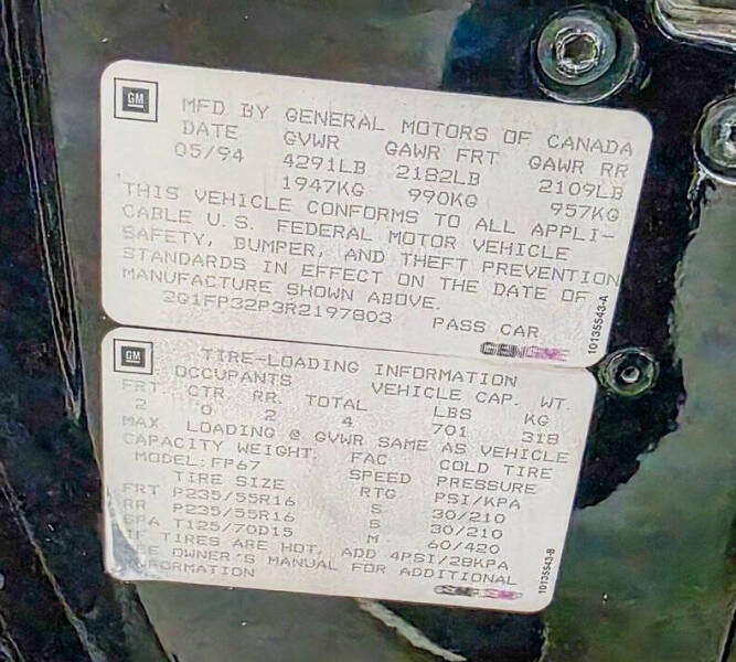 1994 Chevrolet Camaro Z28