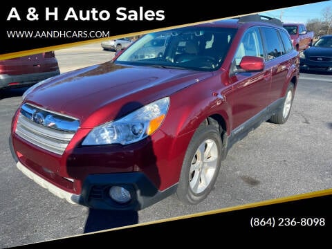 2014 Subaru Outback for sale at A & H Auto Sales in Greenville SC