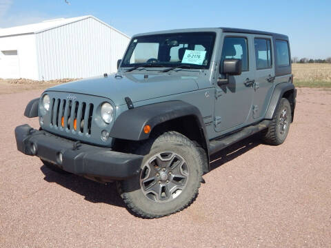 2014 Jeep Wrangler Unlimited for sale at S & M Auto Sales in Centerville SD