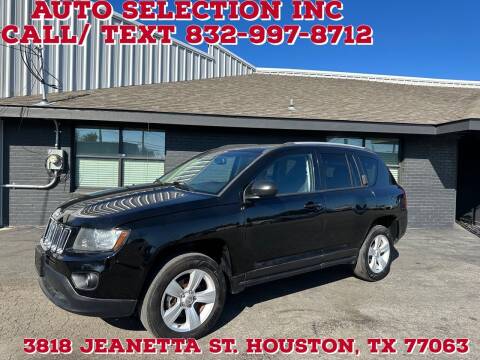 2016 Jeep Compass for sale at Auto Selection Inc. in Houston TX