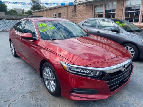 2018 Honda Accord for sale at Wilkinson Used Cars in Milledgeville GA