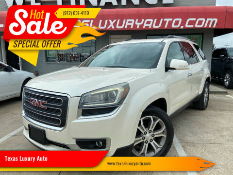 2013 GMC Acadia for sale at Texas Luxury Auto in Cedar Hill TX