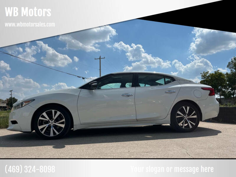 2017 Nissan Maxima for sale at WB Motors in Lewisville TX