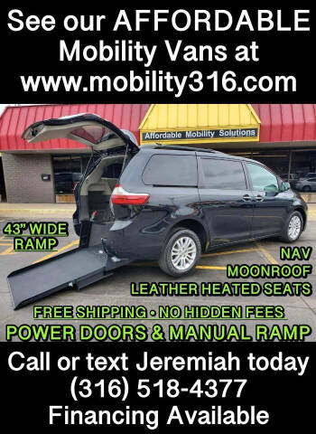 2015 Toyota Sienna for sale at Affordable Mobility Solutions, LLC - Mobility/Wheelchair Accessible Inventory-Wichita in Wichita KS