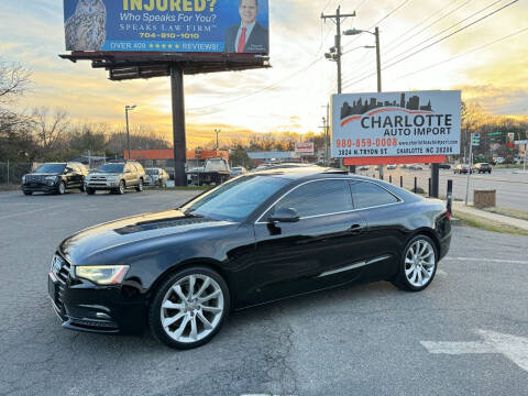 2013 Audi A5 for sale at Charlotte Auto Import in Charlotte NC