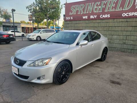 2006 Lexus IS 250 for sale at SPRINGFIELD BROTHERS LLC in Fullerton CA