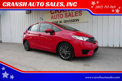 2015 Honda Fit for sale at CRANSH AUTO SALES, INC in Arlington TX