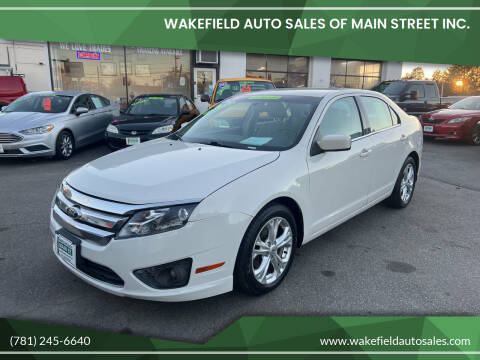 2012 Ford Fusion for sale at Wakefield Auto Sales of Main Street Inc. in Wakefield MA