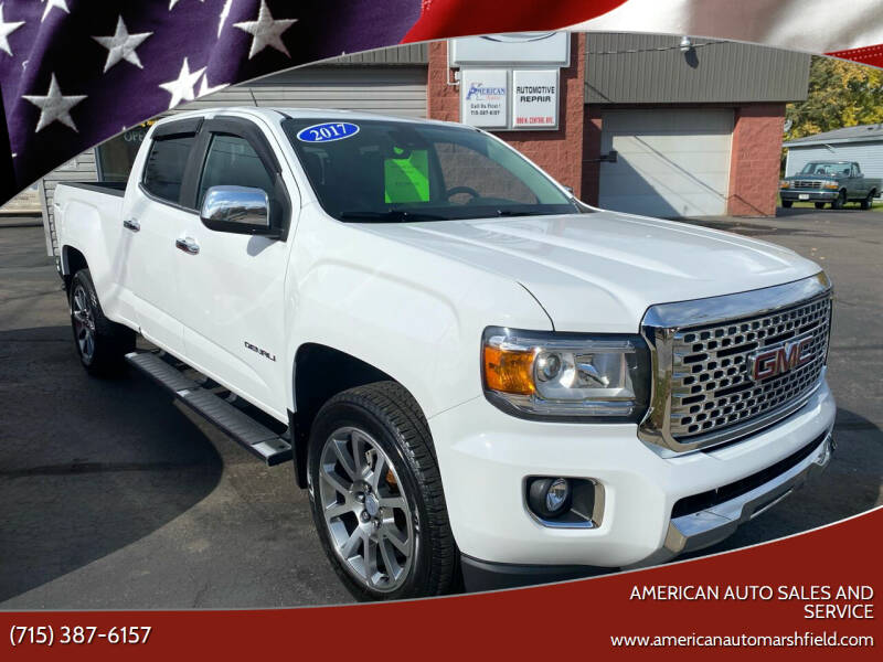 2017 GMC Canyon for sale at AMERICAN AUTO SALES AND SERVICE in Marshfield WI