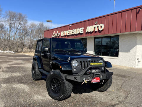 2015 Jeep Wrangler for sale at Lee's Riverside Auto in Elk River MN