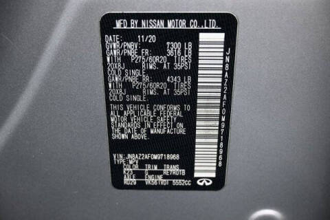 2021 Infiniti QX80 Luxe