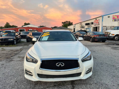 2014 Infiniti Q50 for sale at ONYX AUTOMOTIVE, LLC in Largo FL