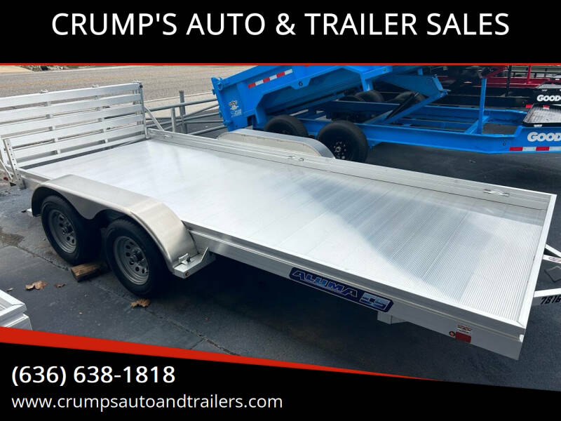 2025 Aluma 16’ Tandem Axle Trailer for sale at CRUMP'S AUTO & TRAILER SALES in Crystal City MO