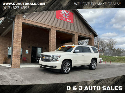 2015 Chevrolet Tahoe for sale at D & J AUTO SALES in Joplin MO