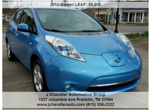 2012 Nissan LEAF for sale at Franklin Motorcars in Franklin TN