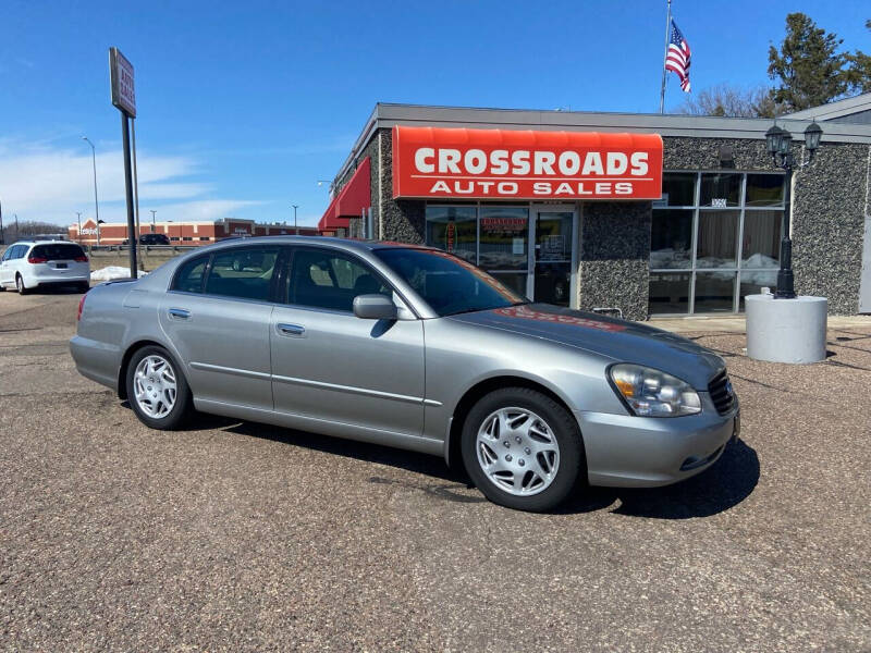 2002 Infiniti Q45 for sale at CROSSROADS AUTO SALES OF EAU CLAIRE, LLC in Eau Claire WI