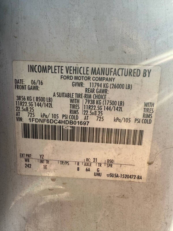 2017 Ford F-650 Super Duty