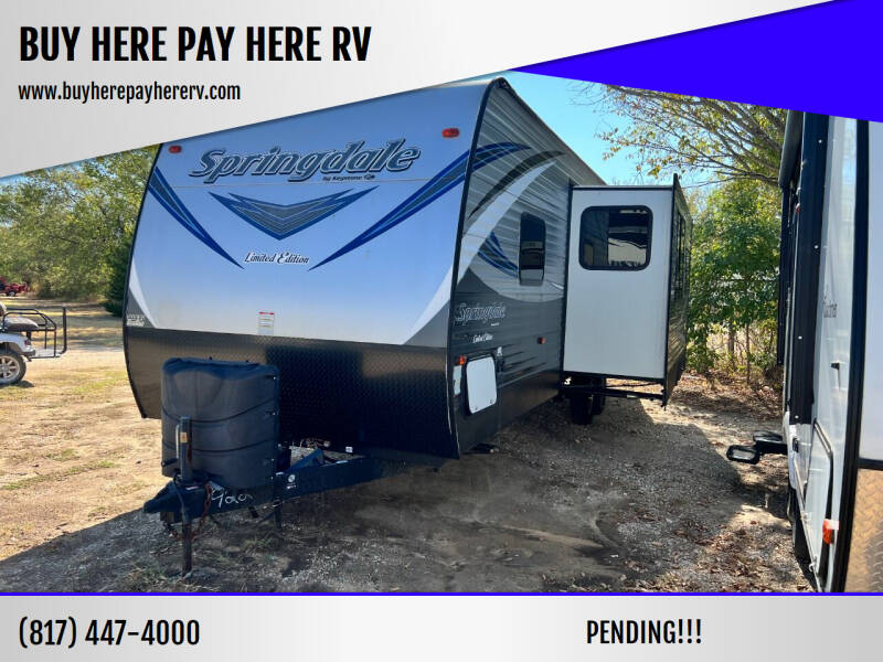 2018 Keystone Springdale 270LE for sale at BUY HERE PAY HERE RV in Burleson TX