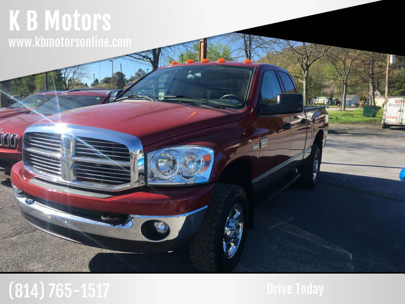 2009 Dodge Ram Pickup 2500 for sale at K B Motors in Clearfield PA