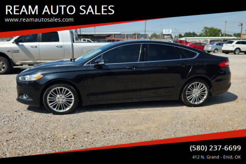 2013 Ford Fusion for sale at REAM AUTO SALES in Enid OK