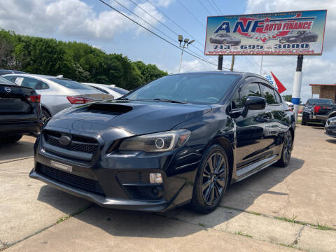 2017 Subaru WRX for sale at ANF AUTO FINANCE in Houston TX