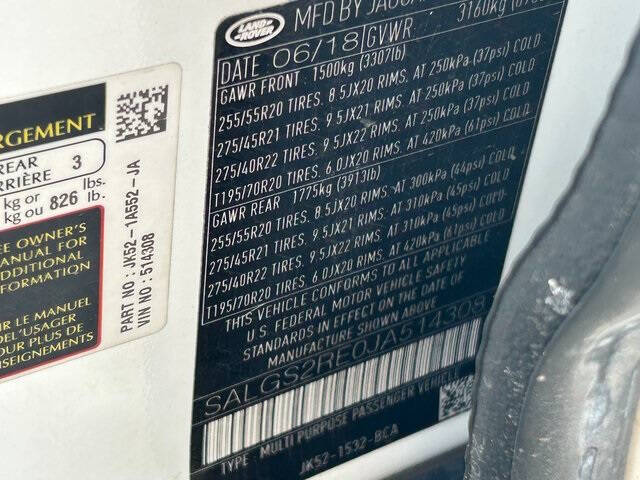 2018 Land Rover Range Rover Supercharged