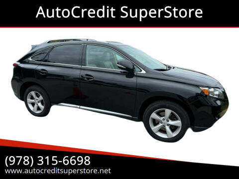 2012 Lexus RX 350 for sale at AutoCredit SuperStore in Lowell MA