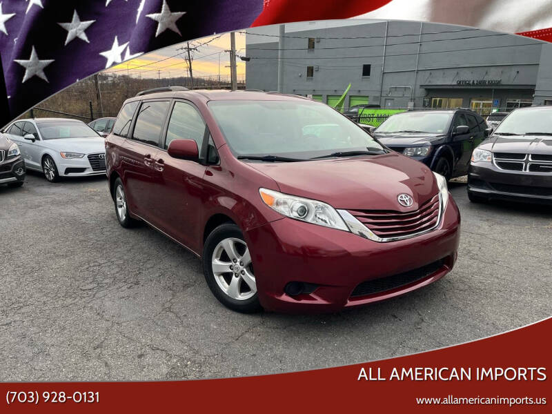 2015 Toyota Sienna for sale at All American Imports in Alexandria VA