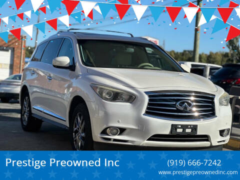 2013 Infiniti JX35 for sale at Prestige Preowned Inc in Burlington NC