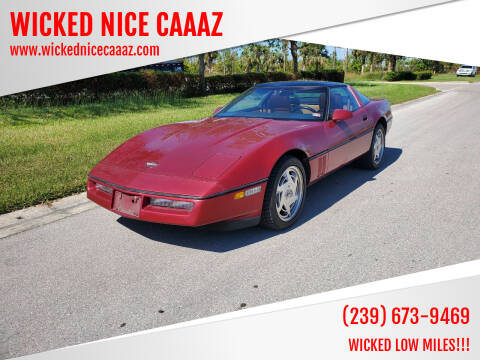 1989 Chevrolet Corvette for sale at WICKED NICE CAAAZ in Cape Coral FL