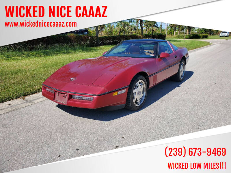 1989 Chevrolet Corvette for sale at WICKED NICE CAAAZ in Cape Coral FL