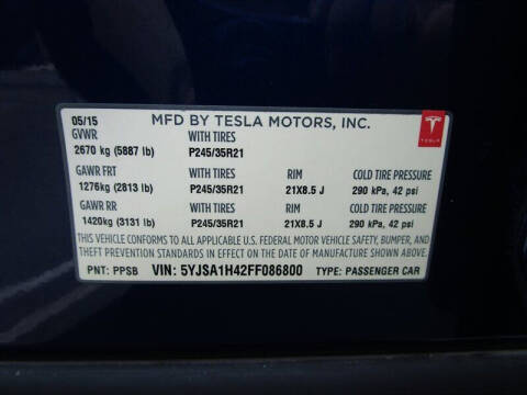 2015 Tesla Model S P85D