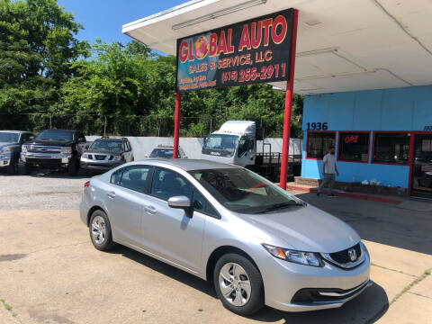 2015 Honda Civic for sale at Global Auto Sales and Service in Nashville TN
