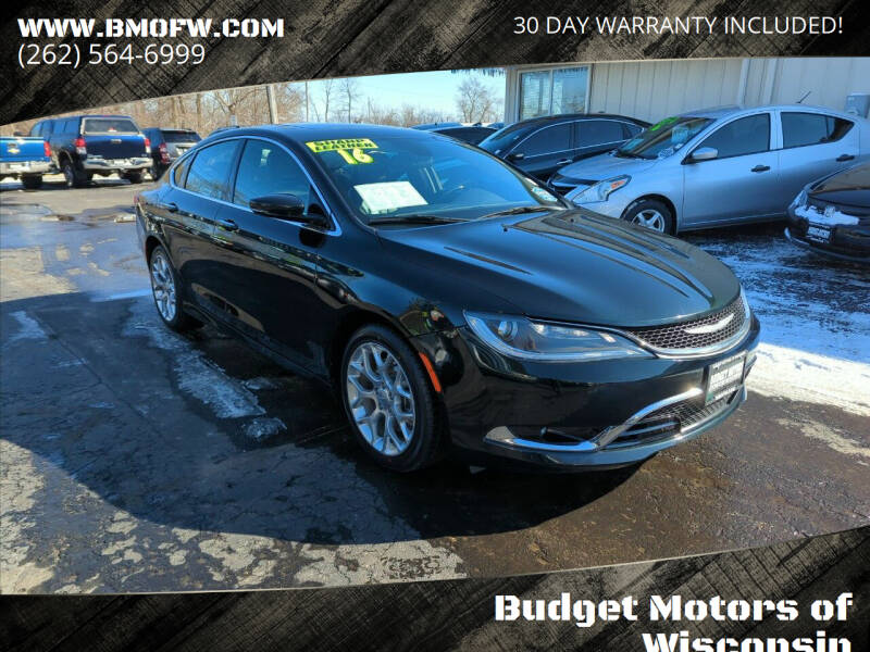 2016 Chrysler 200 for sale at Budget Motors of Wisconsin in Racine WI